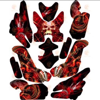 Tem Trùm Xmen Đầu Lâu Lửa cá Tính