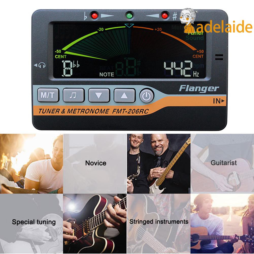Flanger Electric Guitar Tuner LCD Metronome Tone Generator Guitar Tuning Device