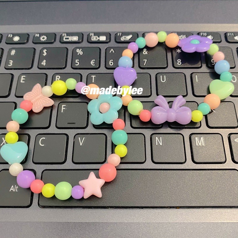 Vòng tay hạt cườm pastel đáng yêu handmade thủ công nhiều màu MADEBYLEE