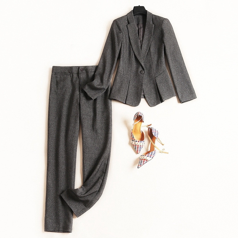 set áo vest kèm quần tây thời trang nữ tính