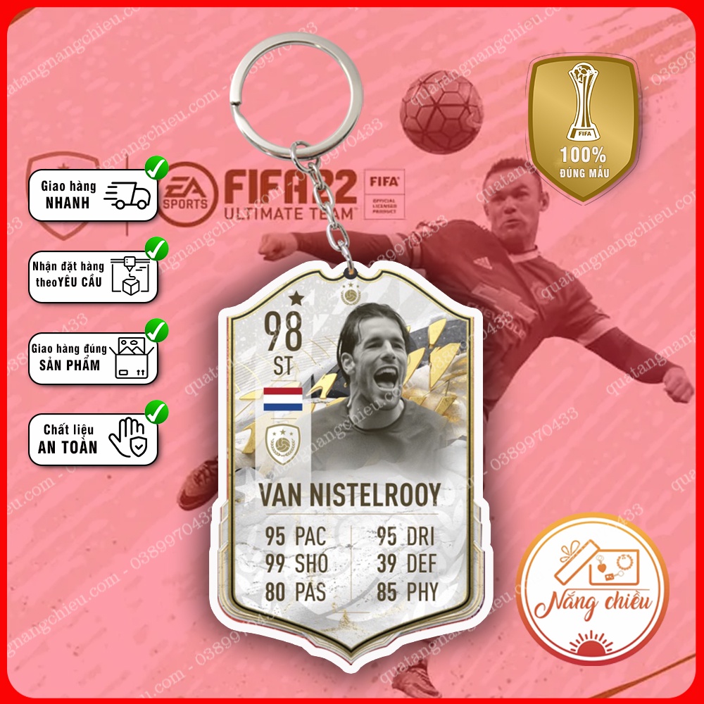 Móc Khóa Van Nistelrooy, Thẻ LEGEND ☘️MÓC KHÓA THẺ CẦU THỦ☘️