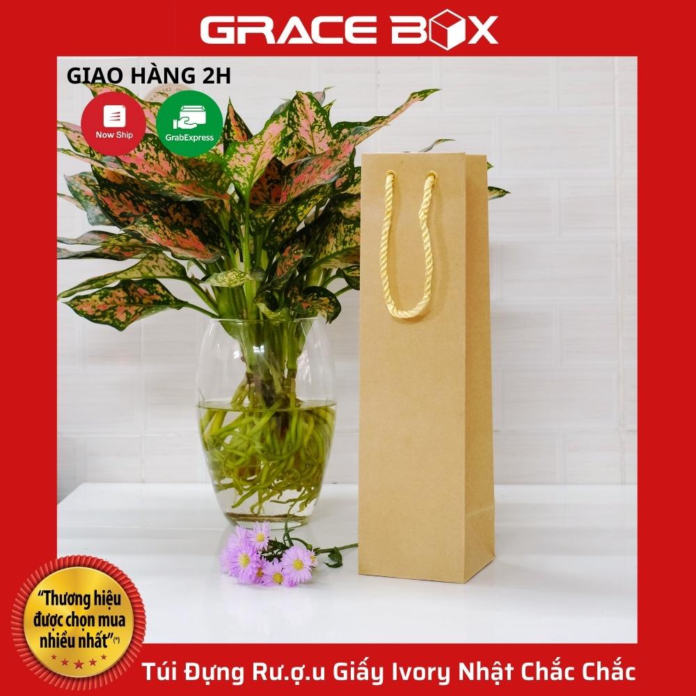 {Giá Sỉ} Túi Đựng Rượu Giấy Ivory Nhật Chắc Chắc - Siêu Thị Bao Bì Grace Box