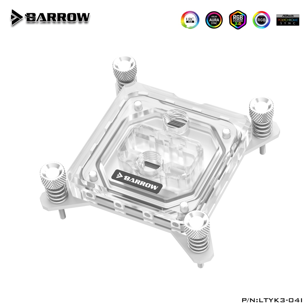 Khối Tản Nhiệt Bằng Acrylic Cho Intel Lga115x/1700/1200/x99/x299 CPU Larrow LTYK3-04I