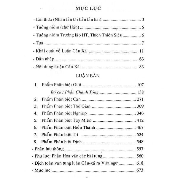 Sách - Đại Cương Luận Câu Xá