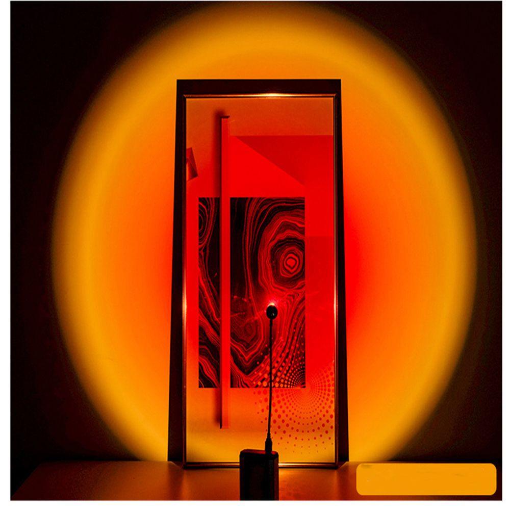 Đèn LED USB Xoay 360 Độ Ánh Sáng Cầu Vồng Chống Nước Trang Trí Nhà Cửa