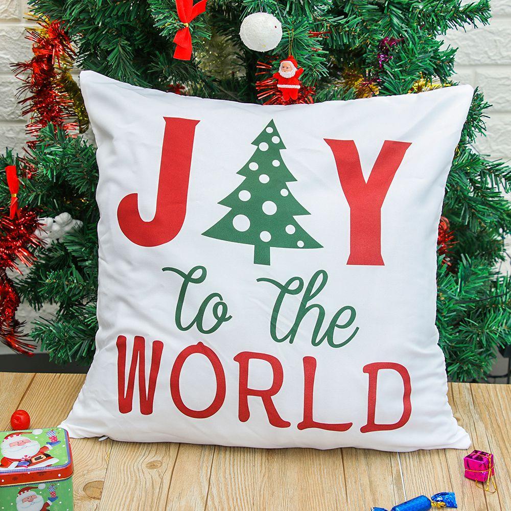 YOLA Vỏ Gối In Chữ Merry Christmas