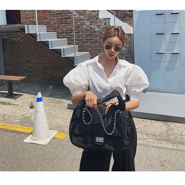 Túi xách phao bảng to gucci thời trang 2022 túi đen vai có dây đeo chéo