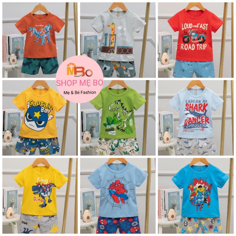 Đồ bộ bé trai xuất hàn heo peppa cực cute, bao chất bao giá