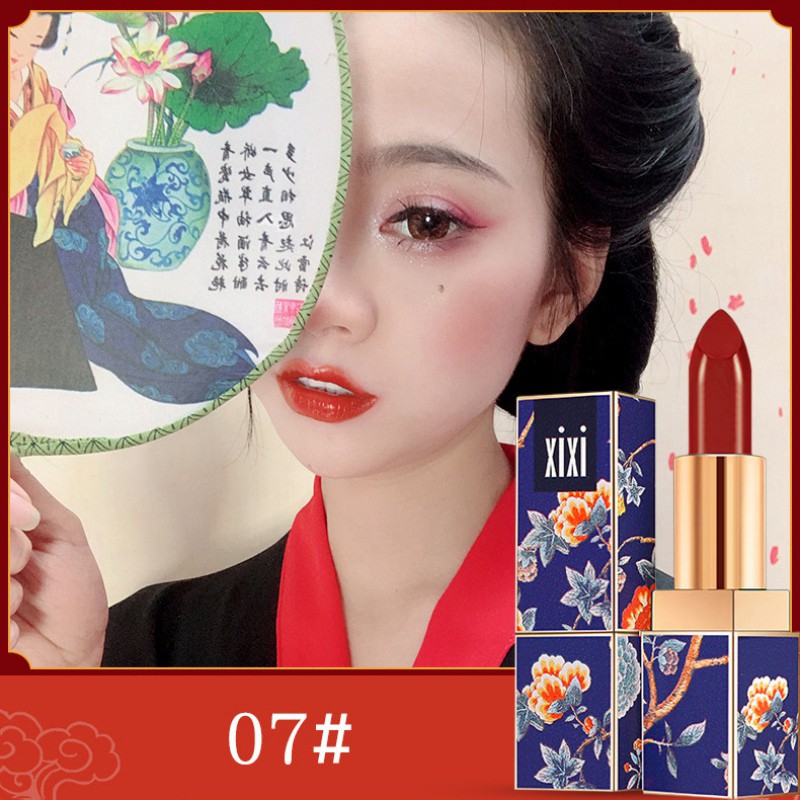 [Hàng mới về] Son môi chống thấm nước không dính cốc dễ lên màu lâu trôi phong cách Trung Quốc cổ điển