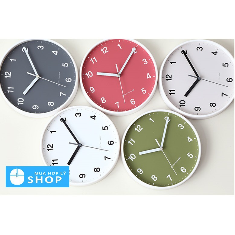 ĐỒNG HỒ HÀN QUỐC MJK TREO TƯỜNG MINI 8 INCH TỐI GIẢN PHONG CÁCH BẮC ÂU - Hàng Nhập Khẩu