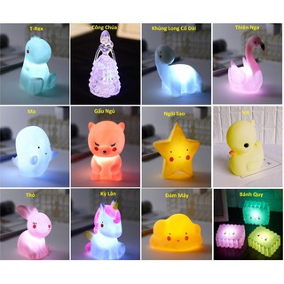  Đèn Ngủ Led Silicon Cao Su Siêu Dễ Thương Cho Bé Yêu [  cơn bão giảm giá ]