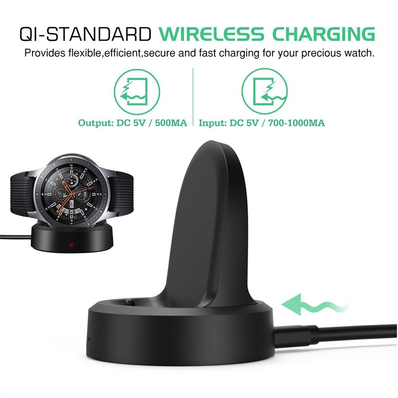 Đế sạc nhanh không dây chuyên dùng cho đồng hồ Samsung Gear S4/S3/S2 Frontier S2/s3 46Mm/42Mm