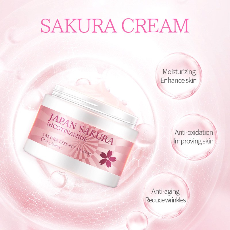 Kem Dưỡng Trắng Da Hoa Anh Đào Sakura Beauty Cream Làm Mờ Thâm, Sạm, Nám