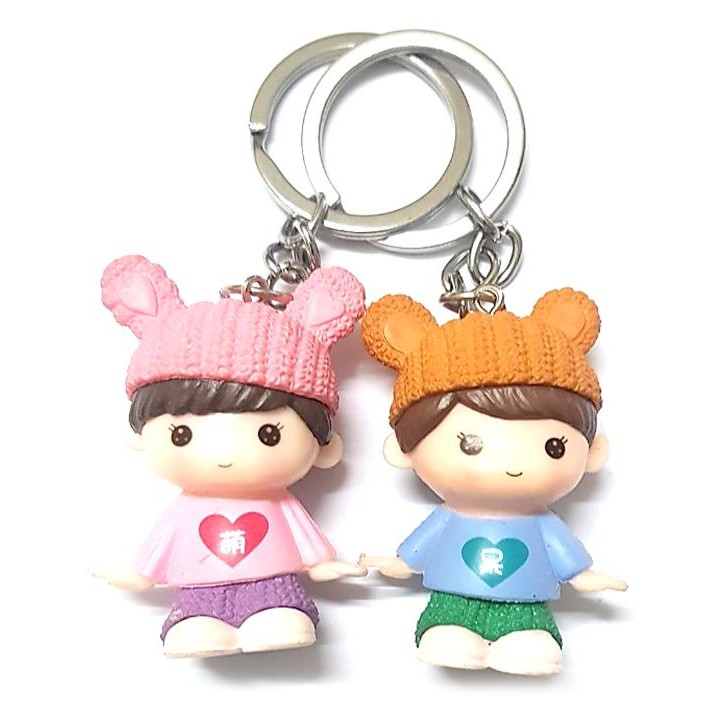 Móc Khóa Cặp Đôi Nam Nữ Siêu Dễ Thương