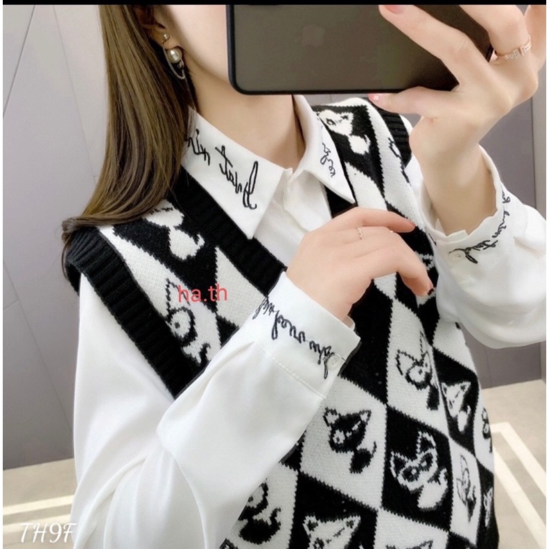 💋FREESIZE💋 Áo len gile cực đẹp hott nhất năm nhe các chị em.hàng chuẩn ảnh sịn sò