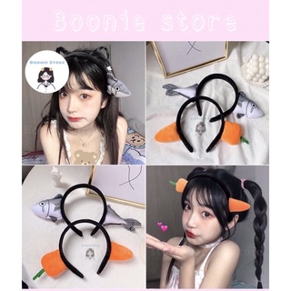 BĂNG ĐÔ BỜM CÀI TÓC HÌNH CÀ RỐT, CON CÁ NGỘ NGHĨNH DỄ THƯƠNG CUTEE