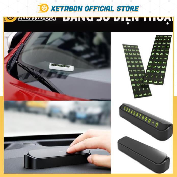 Bảng số điện thoại đặt táp lô khi đỗ xe - Hiển thị thông tin cho người lạ liên hệ khi có việc