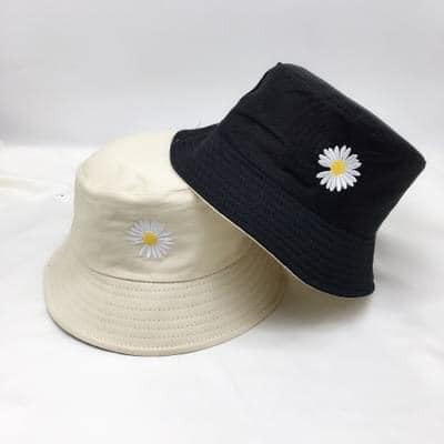 Mũ bucket hoa cúc 2 mặt