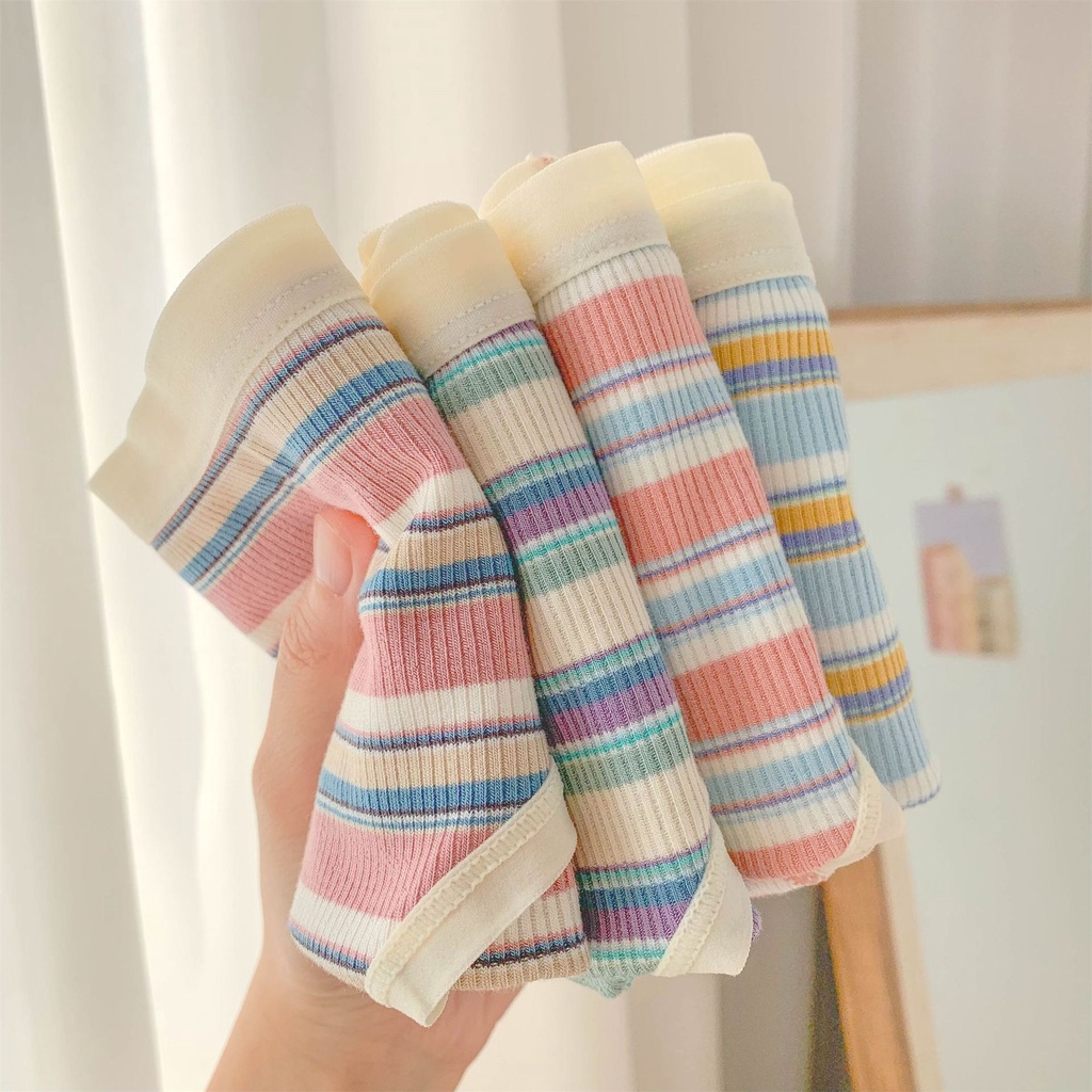 Quần Lót Nữ Vải Cotton Lạnh Co Dãn Cao Cấp Phối Kẻ Mềm Mại, Ngọt Ngào WI.SH YO.U LUC.K