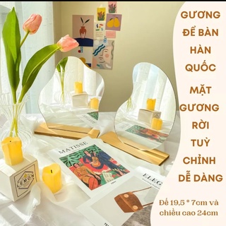 Gương trang điểm để bàn hình đám mây - PEEHOMEDECOR