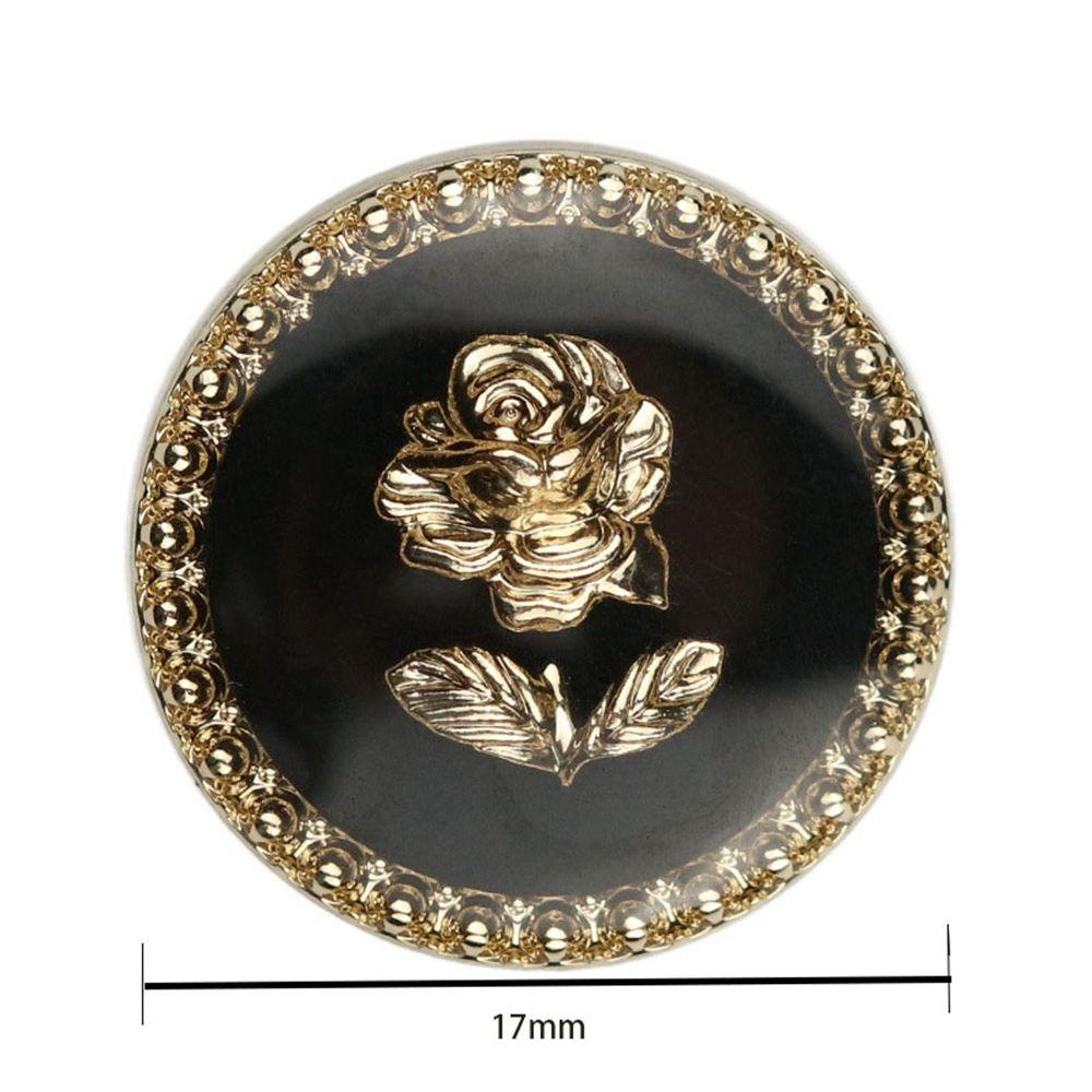LILYES Bộ 6 Nút Áo Màu Đen Phong Cách Vintage