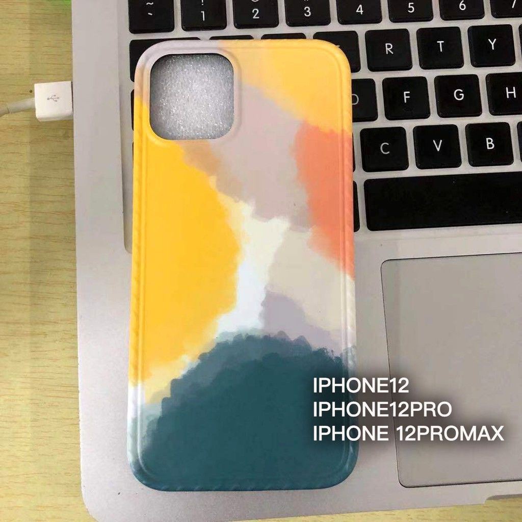 Ốp điện thoại silicon dẻo in hình màu Wy25 cho iphone 12 Pro Max 12 Mini 11 Pro Max XS Max XR X 8 Plus 7 Plus SE 2020