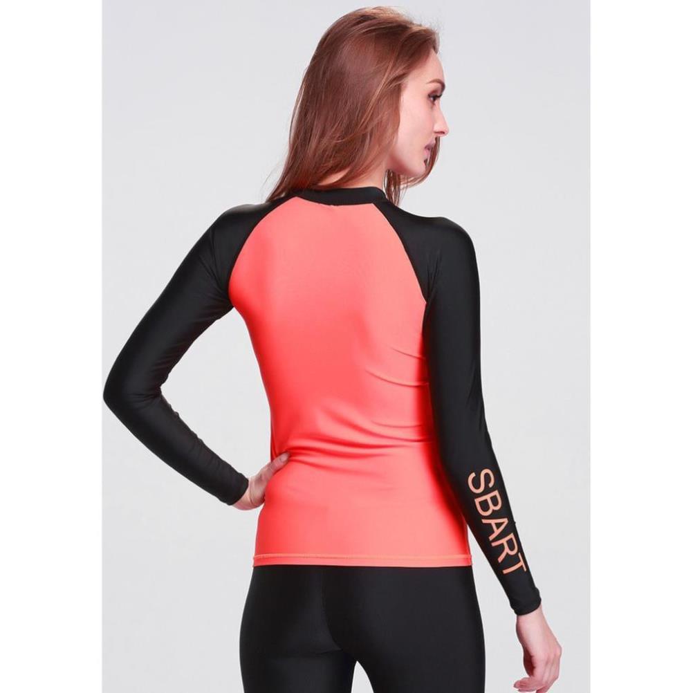 Lẻ áo bơi nữ dài tay kéo khóa có đệm ngực hàng SBART cao cấp  ཾ ་ new | BigBuy360 - bigbuy360.vn