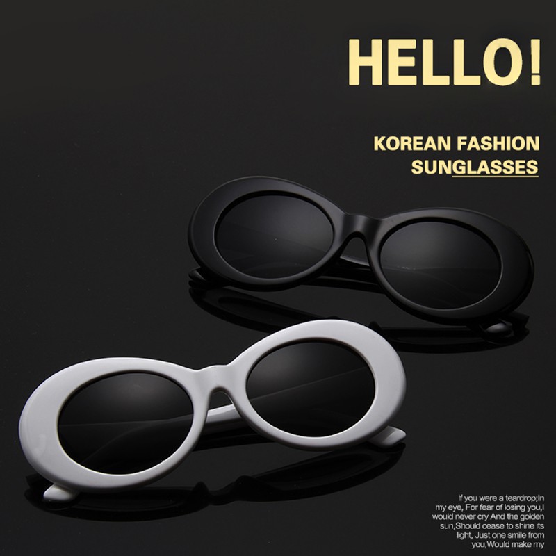 Kính mát gọng oval chống tia UV thời trang