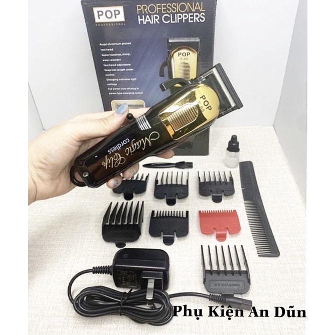 Tông Đơ Cao Cao Cấp F68 POP Barber Lưỡi Kép Gama