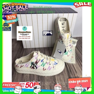 Giày Đạp Gót, Sục Ny, 𝐌𝐋𝐁 Đạp Gót Trắng full box - Tổng Kho HN