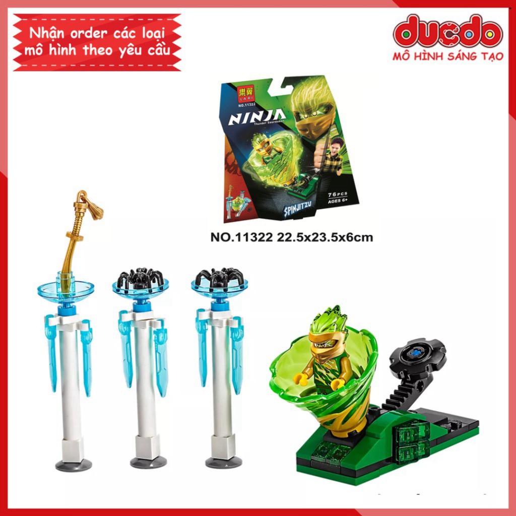 LARI 11322 Lắp ghép Ninjago Spinjitzu Slam Lloyd - Đồ chơi Xếp hình Mô hình Con quay lốc xoáy Ninja BELA 70681