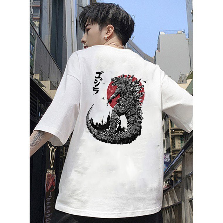 Áo thun unisex form rộng Nhật Bản cá tính vải dày mịn 2020T2419