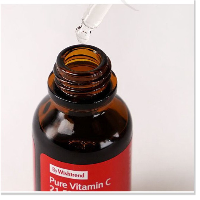 [Mã giảm giá Mỹ phẩm chính hãng] Tinh Chất Vitamin C Nồng Độ Cao Dưỡng Trắng Da, Mờ Thâm Nám By Wishtrend Pure Vitamin C
