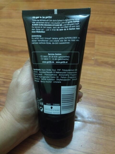 GEL VUỐT TÓC GOT2B SUPER KLEBER - 150ml - Hàng Đức