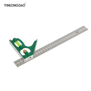Dụng cụ đo cao cấp kết hợp thước đo góc bằng thép không gỉ 300MM