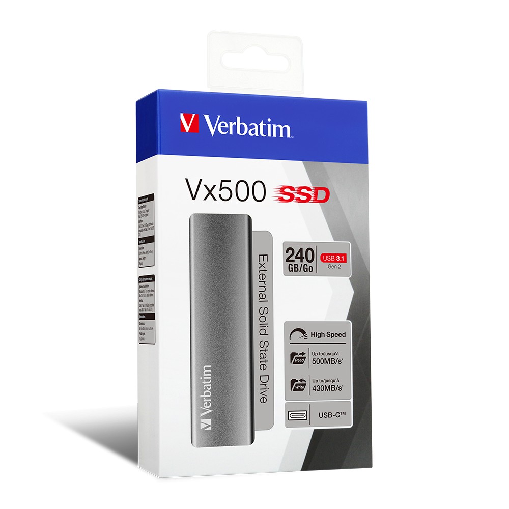 Ổ cứng SSD di động Verbatim VX500 480 GB