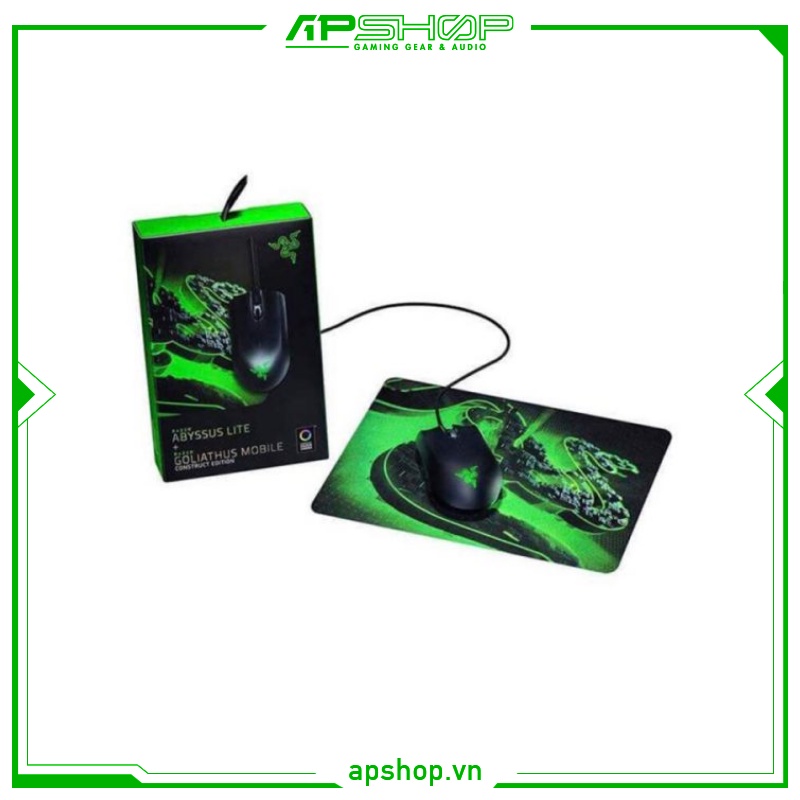 Combo Chuột Razer Abyssus Lite + Bàn di chuột Goliathus Mobile Construct Edition | RZ83-02730100-B3M
