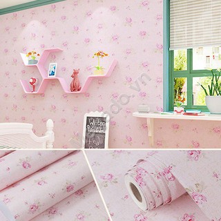 Giấy Dán Tường Decal Cuộn Hoa Hồng C0028A