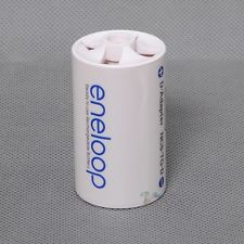 Phụ kiện cho pin - Adapter Eneloop đại D (dùng 01 pin tiểu AA thành 01 pin D)