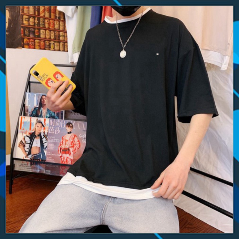 Áo Thun Tay Lỡ Vạt Layer Siêu Hot🍁 Unisex nam nữ đều mặc được | BigBuy360 - bigbuy360.vn