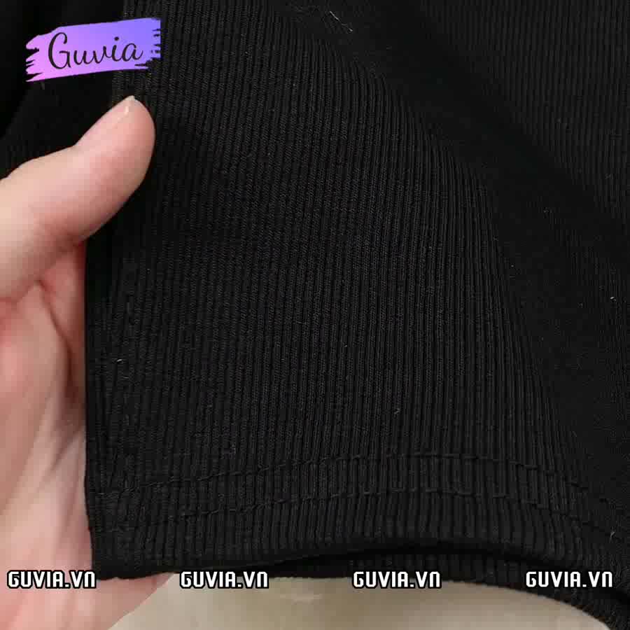 Quần Đùi BIKER SHORT Nữ Tập Gym, Yoga Siêu Ôm Nâng Mông Vải Gân Co Giãn Tốt GUVIA QU04 | BigBuy360 - bigbuy360.vn