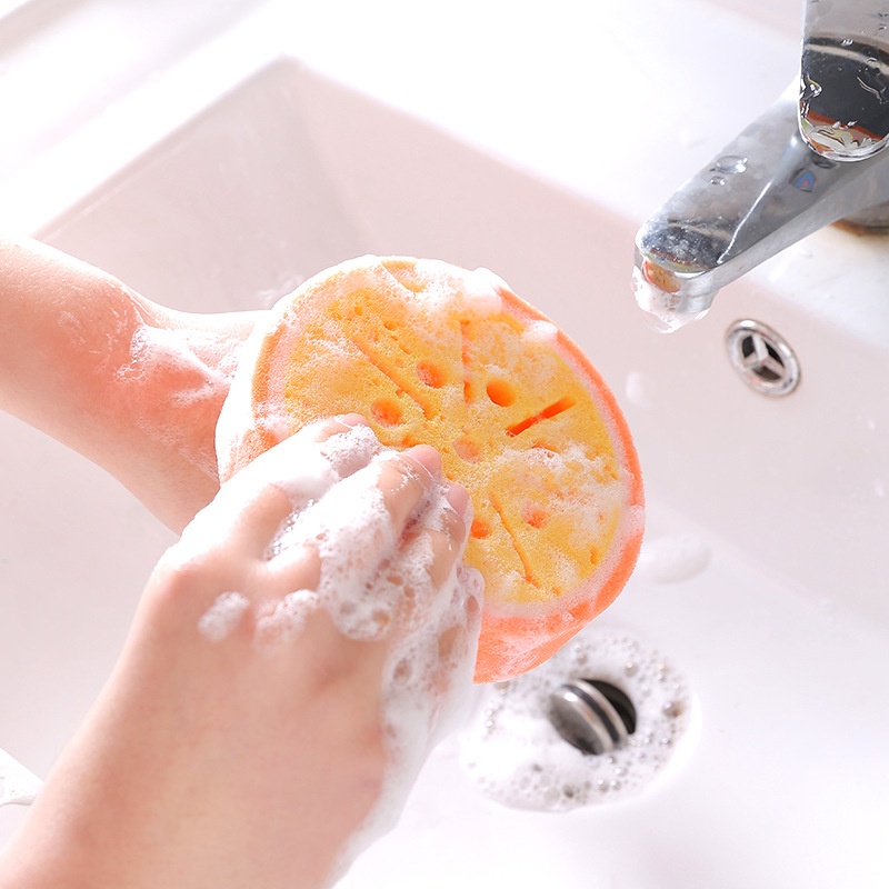 1 Miếng Bọt Biển Rửa Chén Hình Trái Cây Dễ Thương