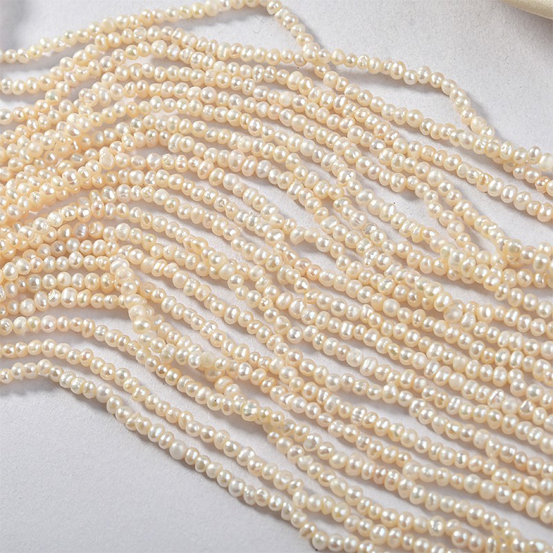 Chuỗi dây hạt trai 2-3mm làm vòng ( khoảng 130 hạt)