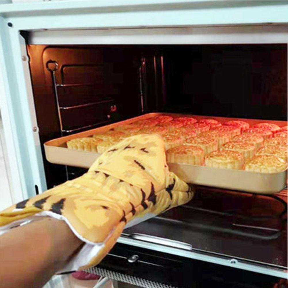Găng Tay Cách Nhiệt Chống Trượt Hình Bàn Chân Mèo Dành Cho Lò Vi Sóng