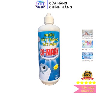 Nước Giặt quần áo Tẩy Trắng,Tẩy Mốc DI-MARK 500 ml  Trắng - Sạch - đánh bật vết mốc