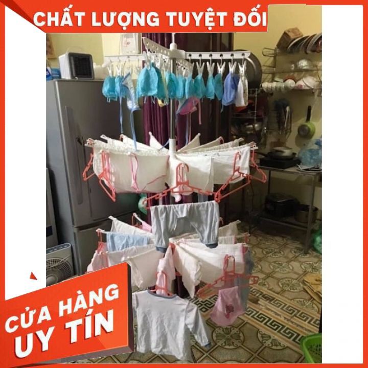 CÂY PHƠI QUẦN ÁO HỢP KIM GẤP GỌN THÔNG MINH [HÀNG LOẠI 1]