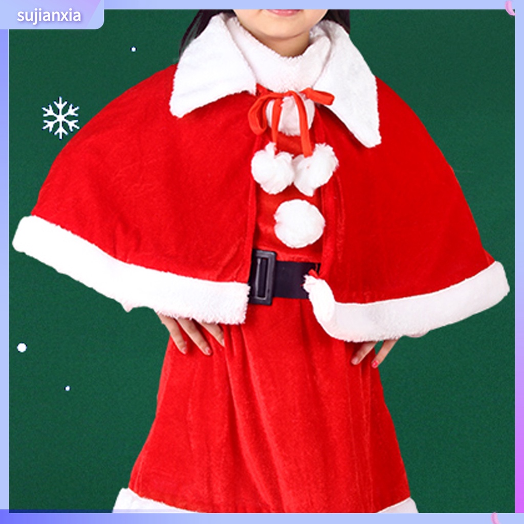Áo choàng ông già noel thắt nơ xinh xắn
