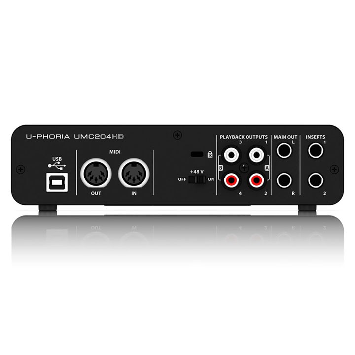 Behringer U-PHORIA UMC204HD - Sound Card Thu Âm, Làm Nhạc Chuyên Nghiệp