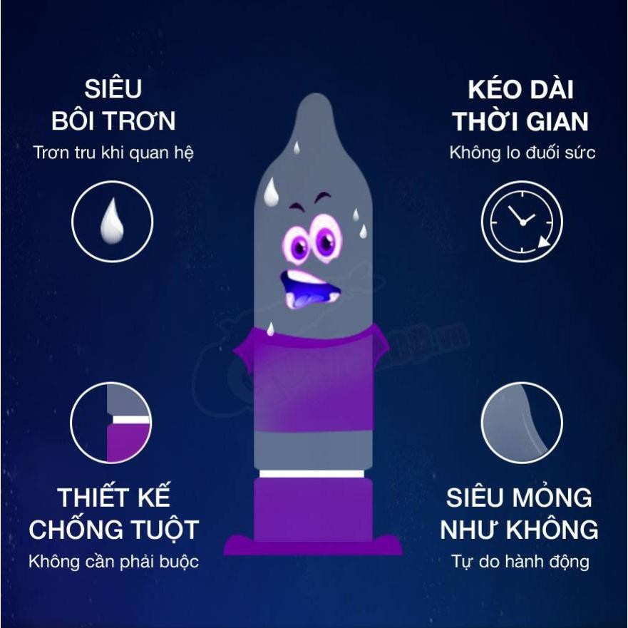 Bao cao su Durex Invisible Extra Thin Extra Sensitive - Siêu Mỏng - Cực Nhạy Cảm