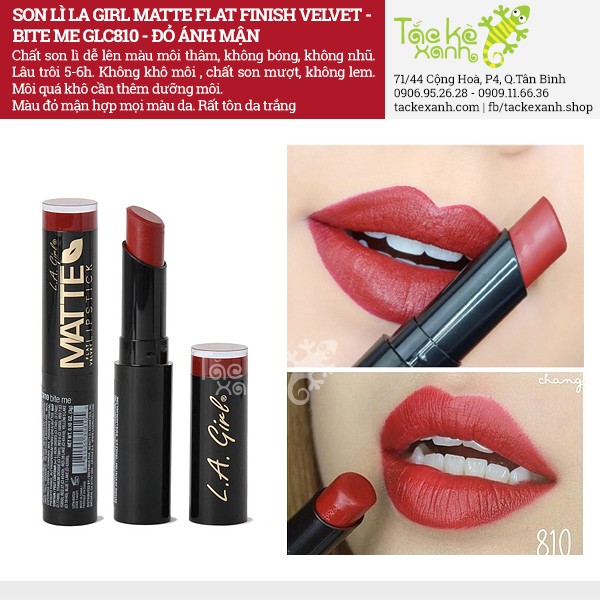 Son Lì LA Girl Matte - GLC810 Bite Me